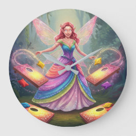 Reloj Redondo Grande Ducha de Boda de Hada Dulce