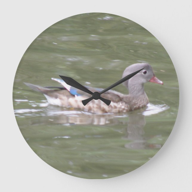 Reloj Redondo Grande Duck on the Lake Wall Clock (Anverso)