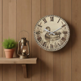 Reloj Redondo Grande Duck Pond Wall Clock