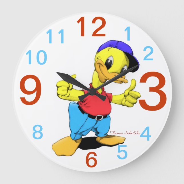 Reloj Redondo Grande Ducky (Anverso)