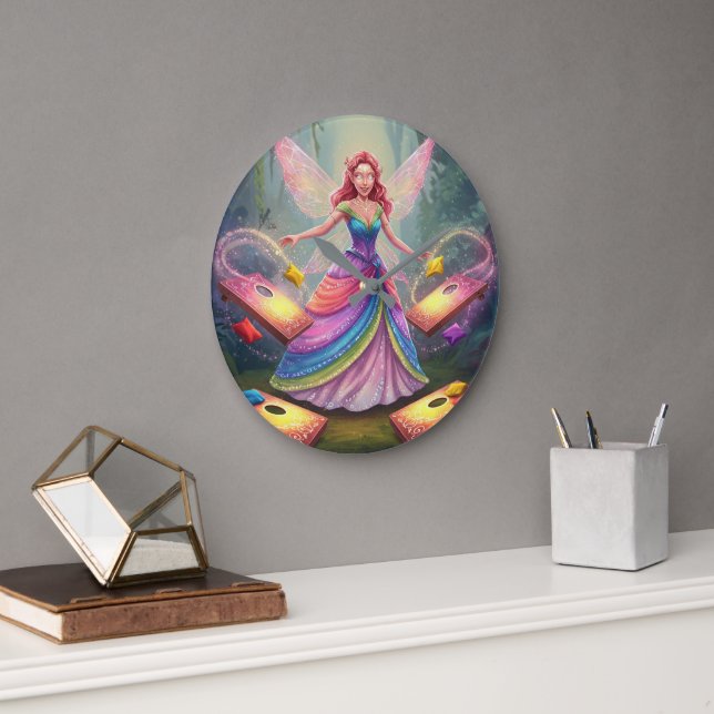 Reloj Redondo Grande Dulce Despedida de Soltera de Hadas (Oficina)