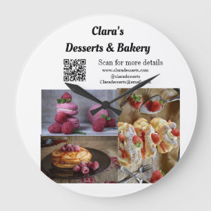 Reloj Redondo Grande Dulces Panadería restaurante agregar nombre detall