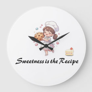 RELOJ REDONDO GRANDE DULZURA ES LA RECETA CUTE ANIME