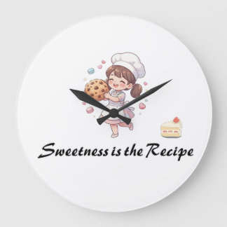 RELOJ REDONDO GRANDE DULZURA ES LA RECETA CUTE ANIME