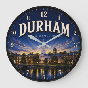 Reloj Redondo Grande Durham New Hampshire New England College Town 