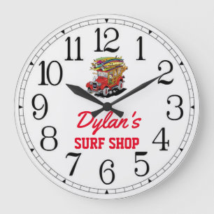 Reloj Redondo Grande Dylan's Surf Shop Woody Large Clock