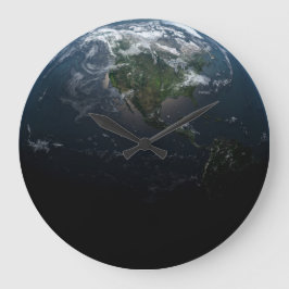 Reloj Redondo Grande Earth