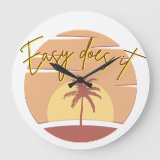 Reloj Redondo Grande Easy Does it Clock