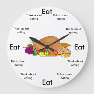 Reloj Redondo Grande Eat O'Clock Round (Large) Wall Clock