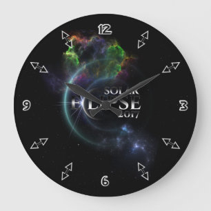 Reloj Redondo Grande Eclipse solar 2017