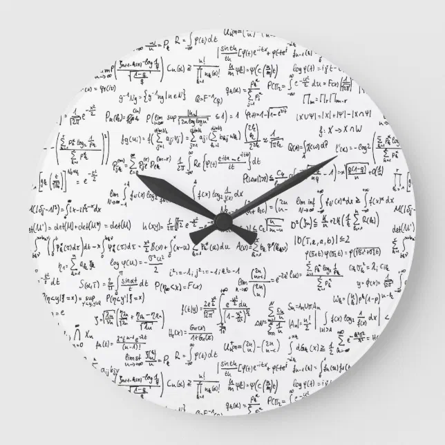 Reloj con formulas discount matematicas