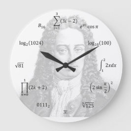 Reloj Redondo Grande Ecuaciones y nociones matemáticas