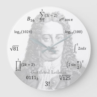 Reloj Redondo Grande Ecuaciones y nociones matemáticas
