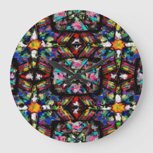 Reloj Redondo Grande Ecuadorian Stain Glass