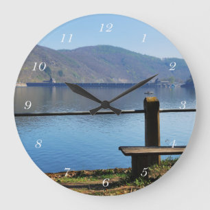 Reloj Redondo Grande Edersee Staumauer del lado de agua