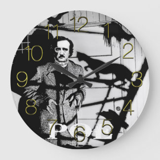 RELOJ REDONDO GRANDE EDGAR ALLAN POE