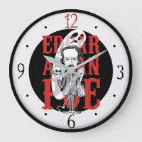 Edgar Allan Poe Clock