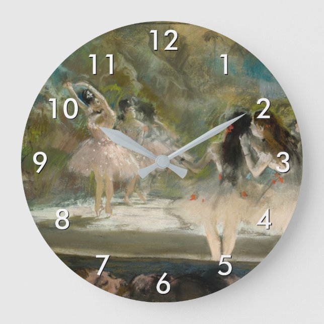 Reloj Redondo Grande Edgar Degas - Ballet en la ópera de París (Anverso)