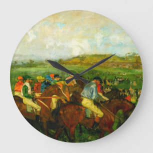 Reloj Redondo Grande Edgar Degas Horseback Riding