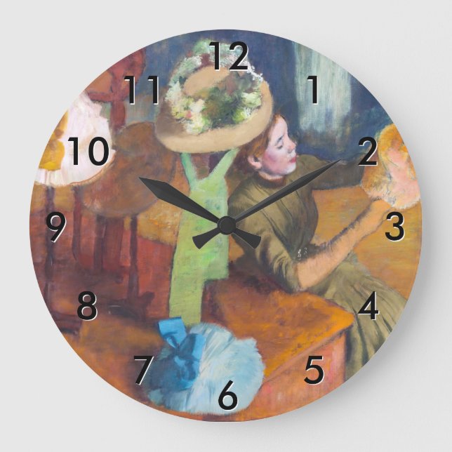Reloj Redondo Grande Edgar Degas - La Tienda de Millinery (Anverso)