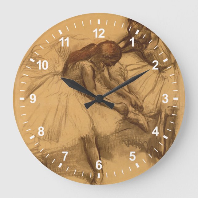 Reloj Redondo Grande Edgar Degas | Two Dancers (Anverso)