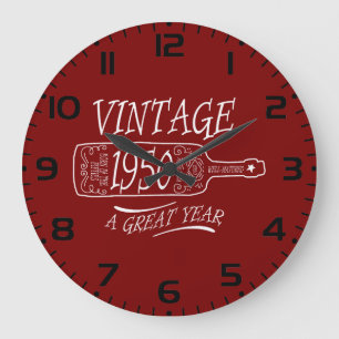 Reloj Redondo Grande Edición de 1950 Un Gran Año