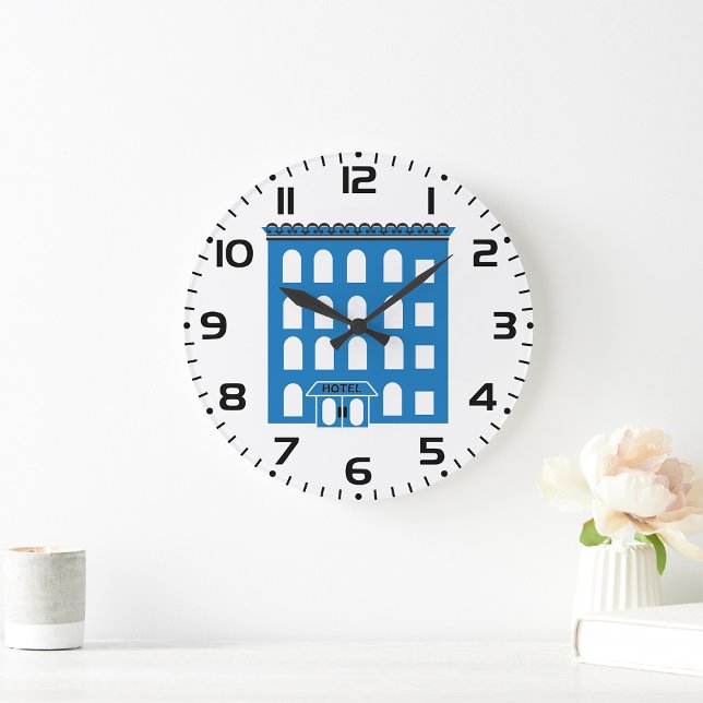Reloj Redondo Grande Edificio Blue Hotel (Subido por el creador)
