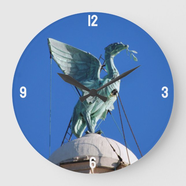 Reloj Redondo Grande Edificio del hígado de Liverpool (Anverso)