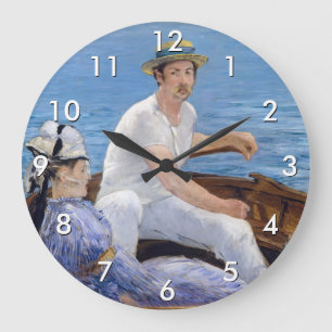 Reloj Redondo Grande Edouard Manet - Embarcación