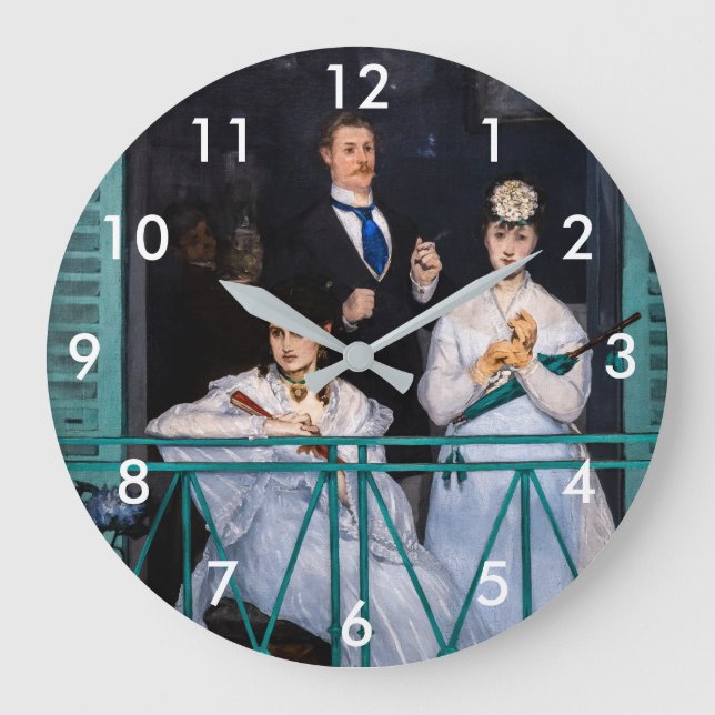 Reloj Redondo Grande Edouard Manet - The Balcony / Le Balcon (Anverso)