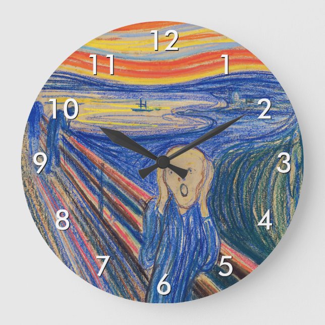 Reloj Redondo Grande Edvard Munch - El Grito 1895 (Anverso)