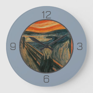Reloj Redondo Grande Edvard Munch La Colección Elementos De La Fiesta D