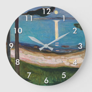 Reloj Redondo Grande Edvard Munch - Moonlight
