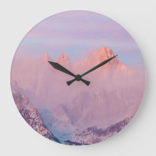Reloj Redondo Grande EE. UU., California, Lone Pine. Amanecer