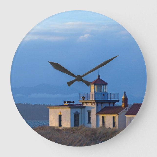Reloj Redondo Grande EE.UU., Washington, Seattle, Puget Sound (Anverso)