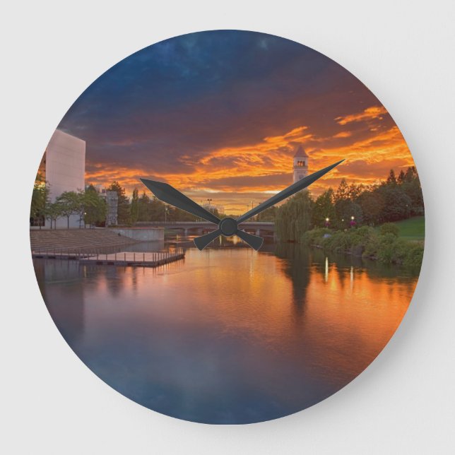 Reloj Redondo Grande EE.UU., Washington, Spokane, Riverfront Park (Anverso)