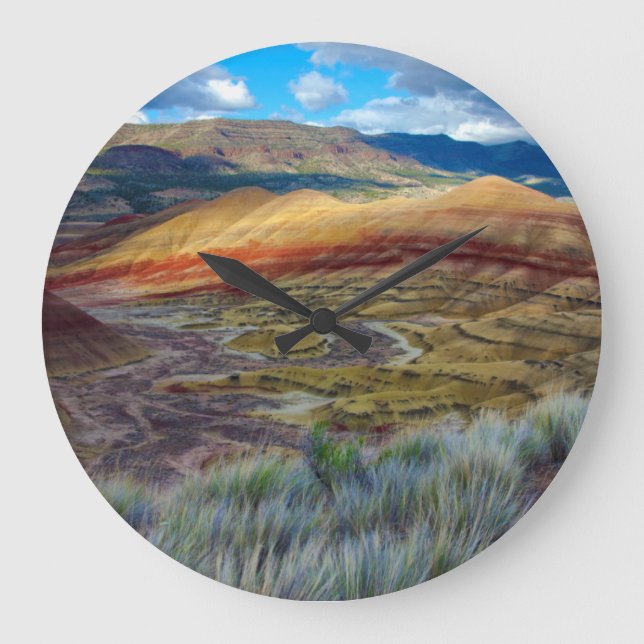 Reloj Redondo Grande EEUU, Oregón. Paisaje De Las Colinas Pintadas (Anverso)