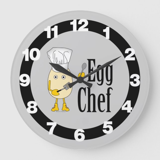 Reloj Redondo Grande Egg Chef  (Anverso)