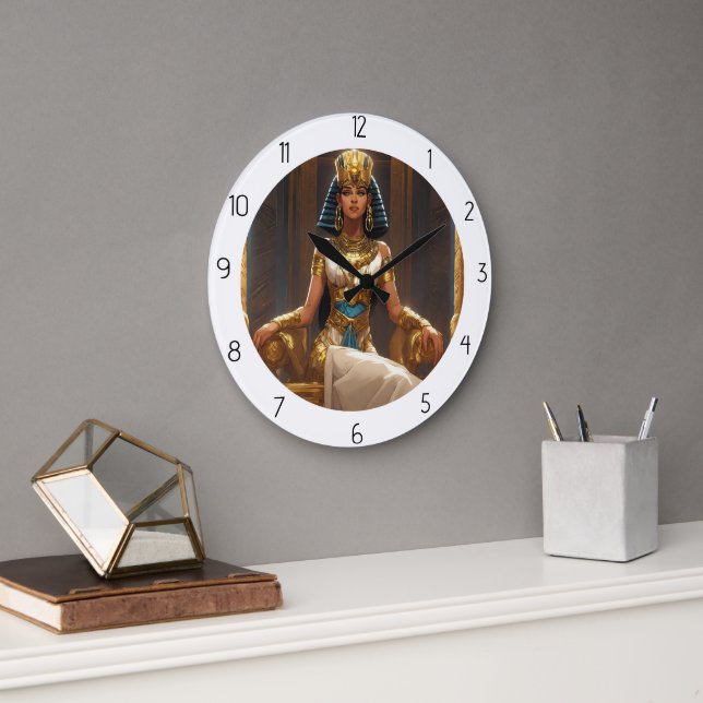 RELOJ REDONDO GRANDE EGIPCIO (Oficina)