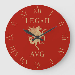 Reloj Redondo Grande Ejército Imperial Romano - Legio II Augusta