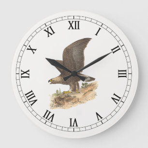 Reloj Redondo Grande El águila dorada (Aquila chrysaetos) Imagen de páj