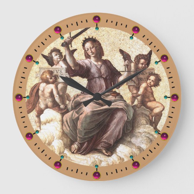 Reloj Redondo Grande El alegato de la justicia Fresco de Raffaello Sanz (Anverso)