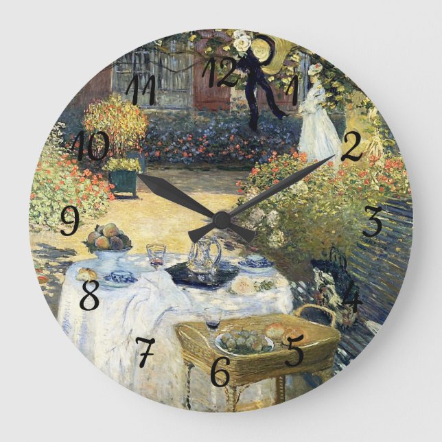 Reloj Redondo Grande El almuerzo Claude Monet (Anverso)