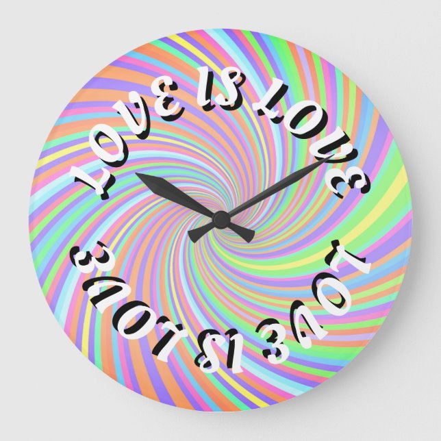 Reloj Redondo Grande El amor es el orgullo del amor (Anverso)