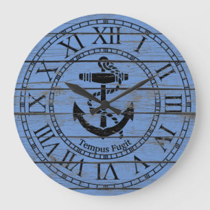 Reloj Redondo Grande El ancla negra personaliza
