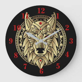 Reloj Redondo Grande El antiguo lobo egipcio