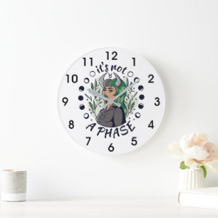 Reloj Redondo Grande El arte Chica gótico alternativo no es una fase