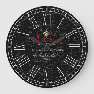 Reloj Redondo Grande El aspecto vintage de la personalidad francesa