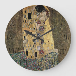 Reloj Redondo Grande El beso de Gustavo Klimt (circa 1908)