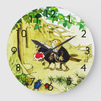 Reloj Redondo Grande El Boda de las aves
